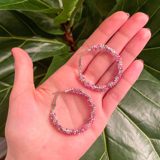 Dusty Purple with Pink